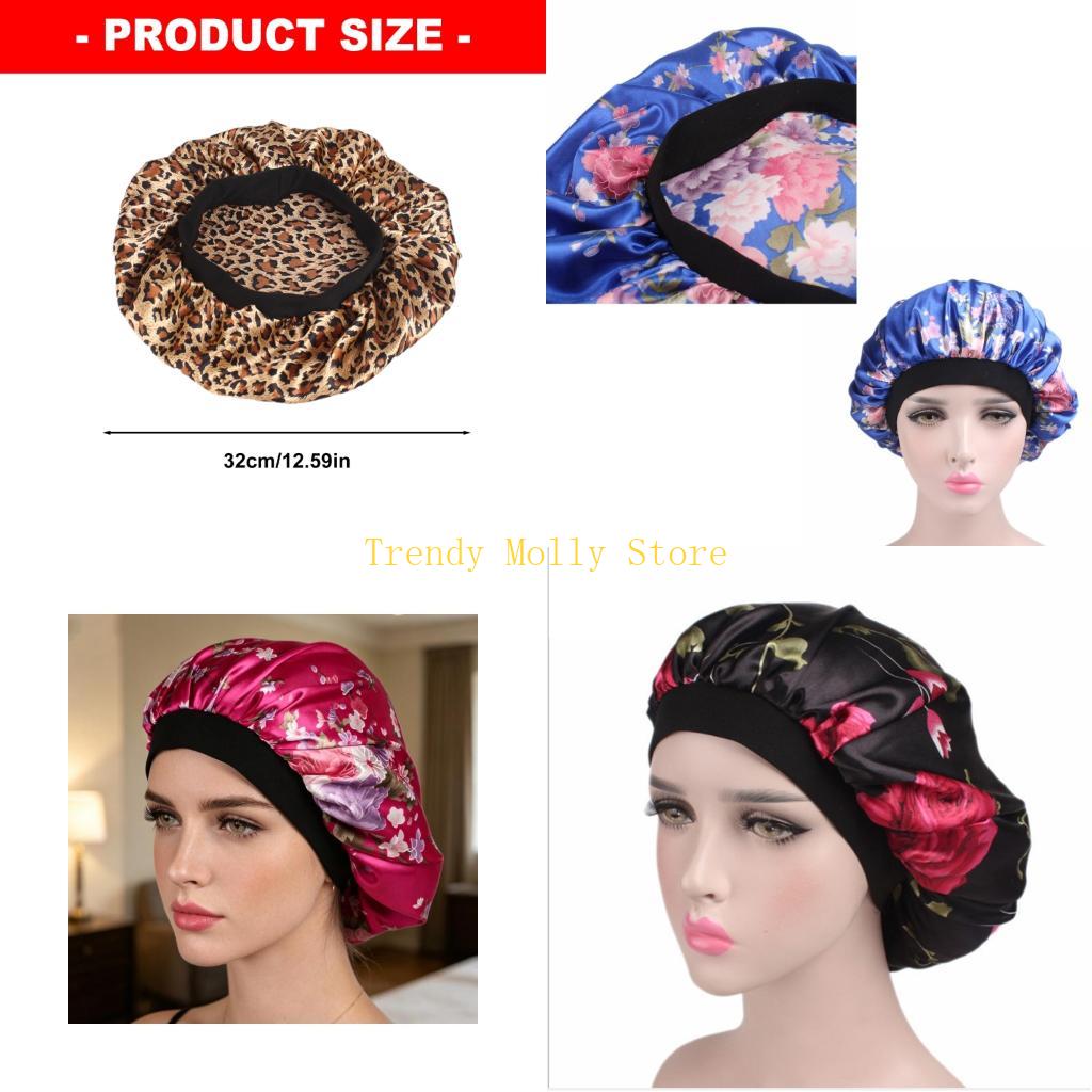 Hair Care Night Routine - N5KB Gorro suave borde ancho para