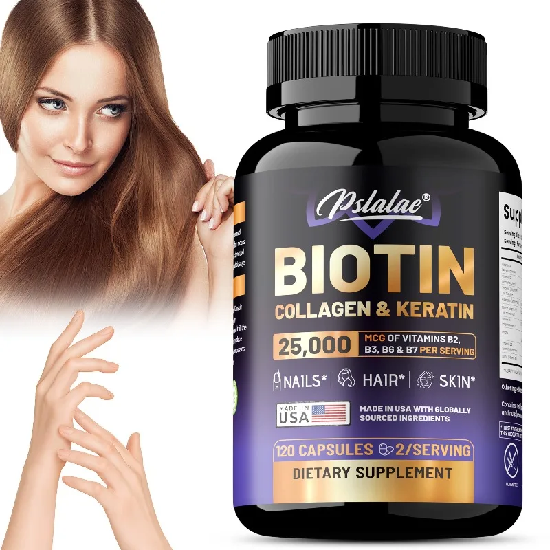 Hair Care Keratin - Suplemento de queratina y colágeno de