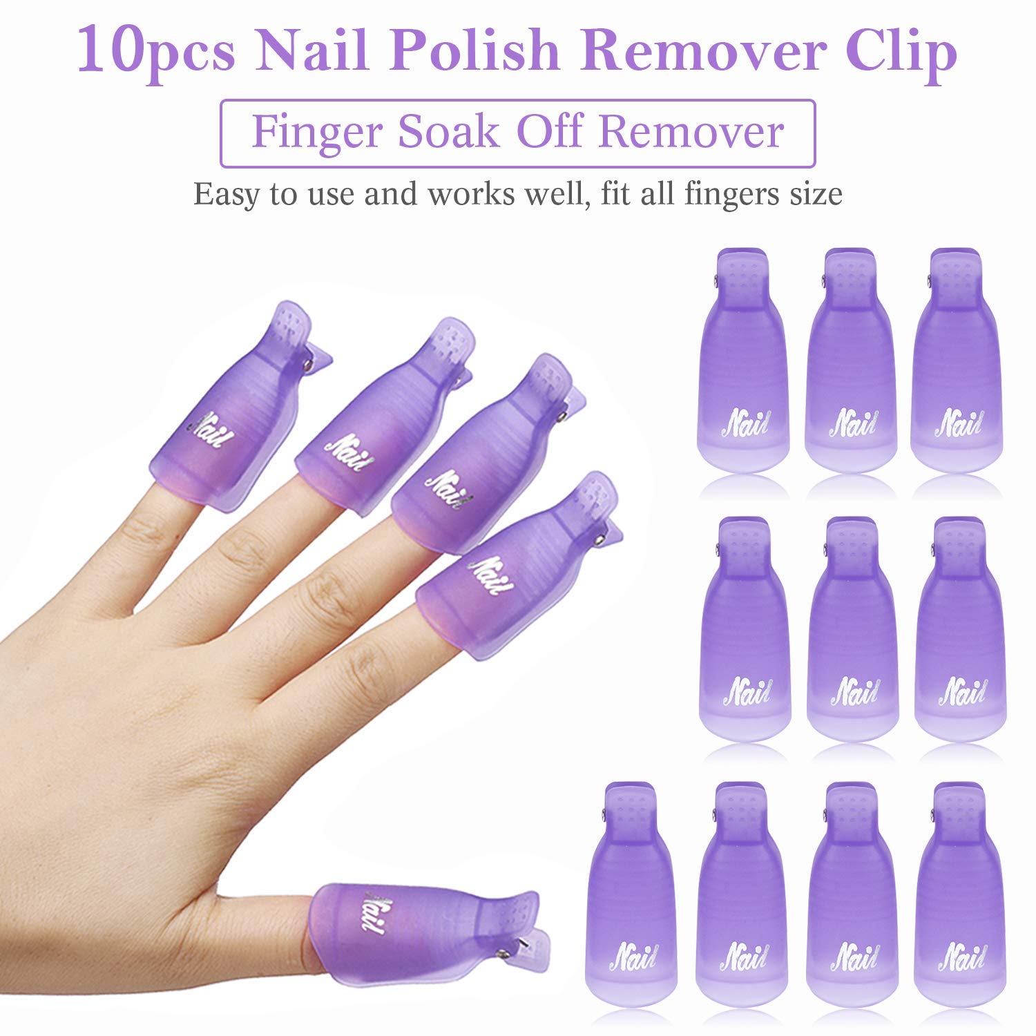 Hair Care Gel - 10 clips de plástico para remojar