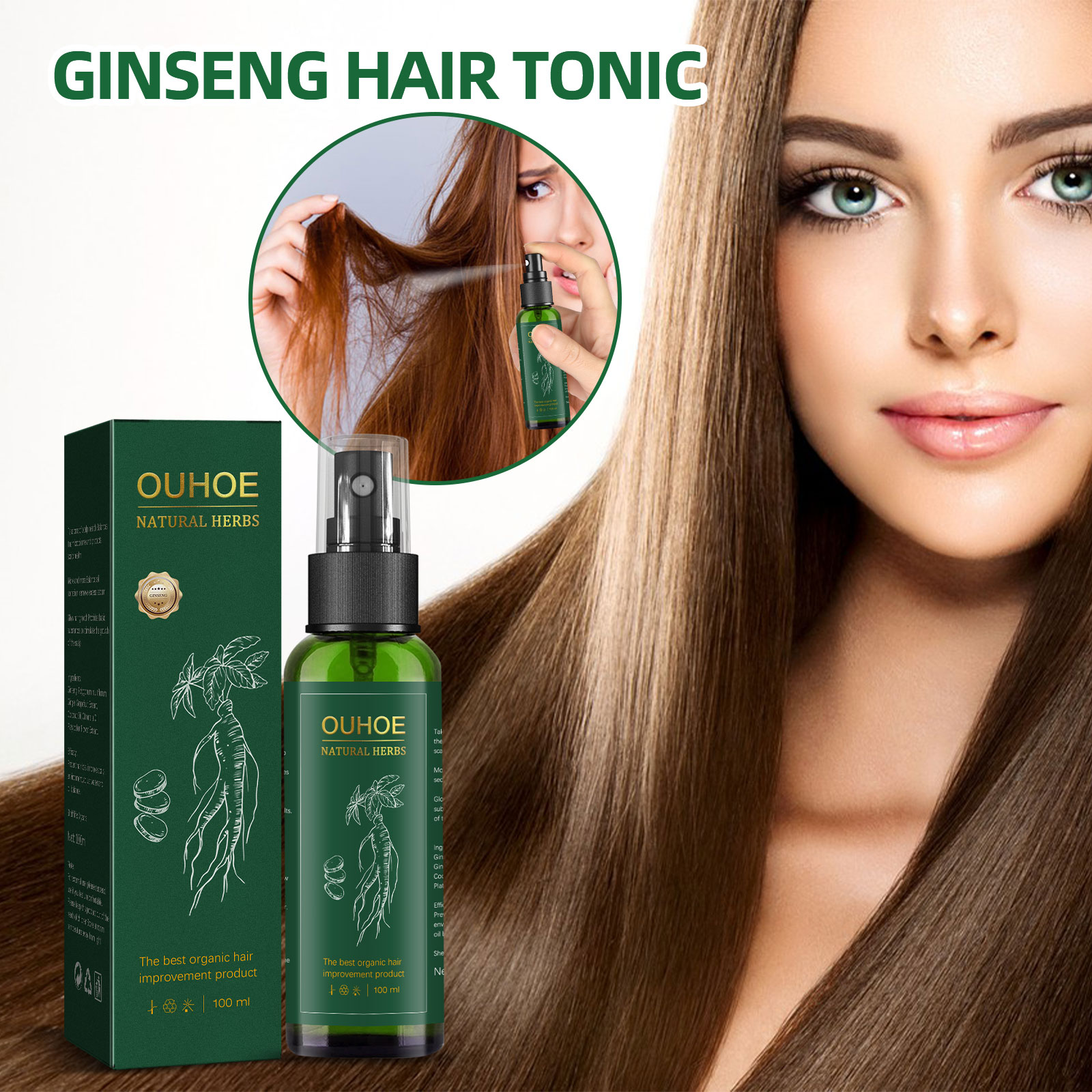 Hair Care Herbal Products - Spray para el cuidado del cabello