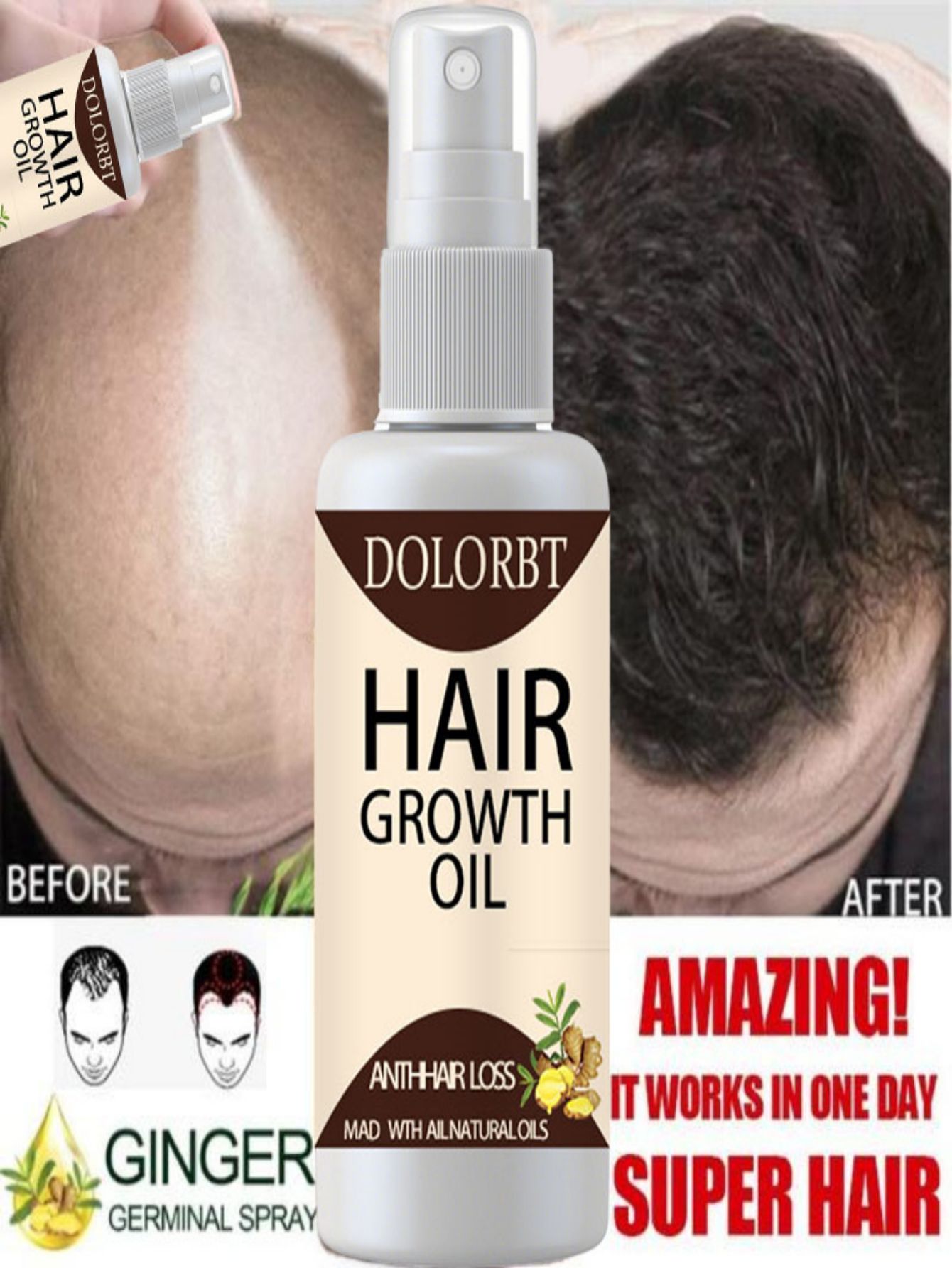 Hair Care Herbal Products - Aceite esencial para el crecimiento del