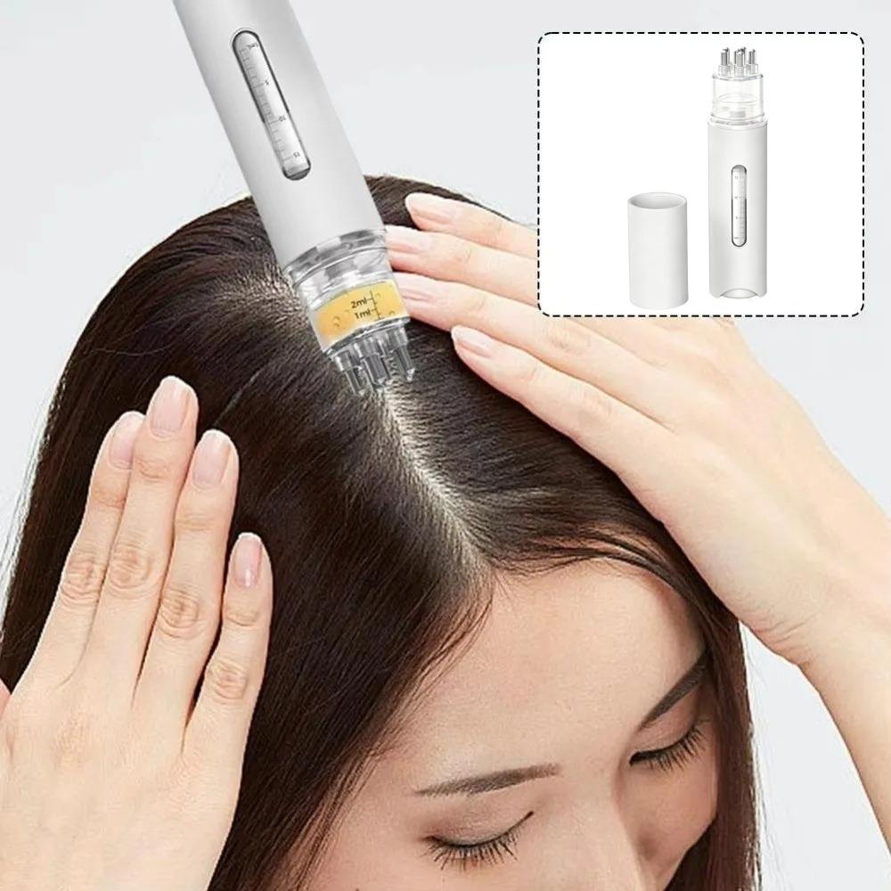 Hair Care Essential - Aplicador de Aceite Capilar, Peine Masajeador