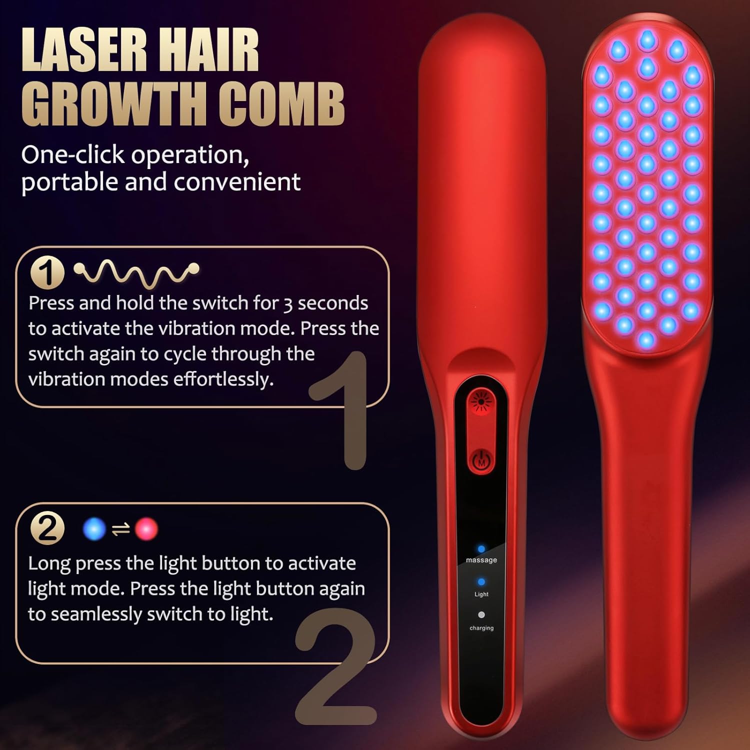Peine Láser para el Crecimient - Hair Care Vegan reseña y precio