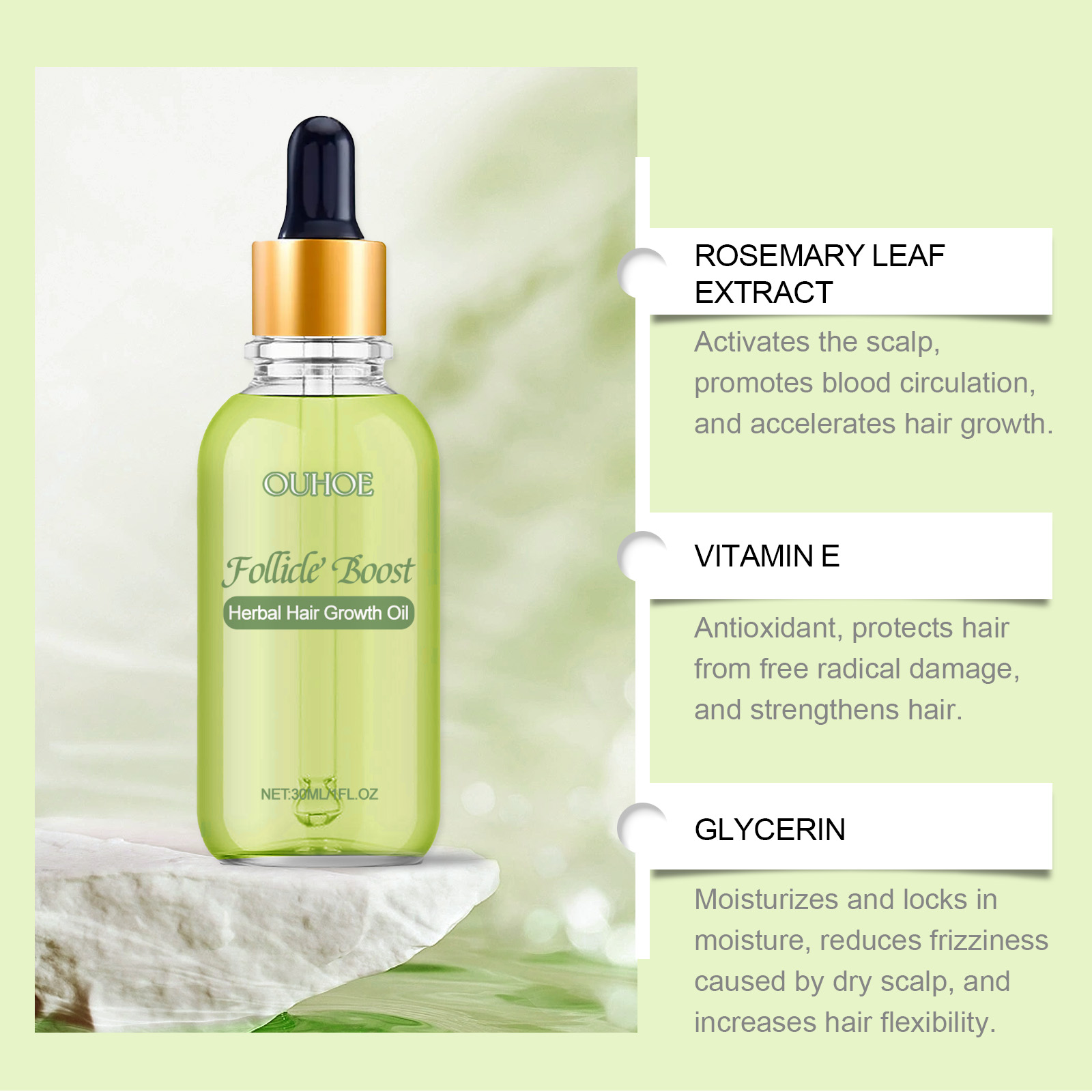 Aceite Herbal para el Crecimie - Hair Care Herbal Products reseña y precio